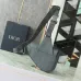 Dior Embossed Pattern Saddle Bags In Black And Gray For Sophisticated Accessorizing #A50069