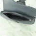 Dior Embossed Pattern Saddle Bags In Black And Gray For Sophisticated Accessorizing #A50069