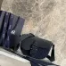 Dior Blue Denim Oblique Pattern Crossbody Bag With Leather Accents size:19×13×4cm #A54113
