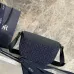 Dior Blue Denim Oblique Pattern Crossbody Bag With Leather Accents size:19×13×4cm #A54113