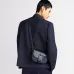 Dior Blue Denim Oblique Pattern Crossbody Bag With Leather Accents size:19×13×4cm #A54113