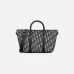 Dior Black Oblique Pattern Tote Bag With Dual Carrying Options  size:31×18×12cm #A54105