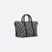 Dior Black Oblique Pattern Tote Bag With Dual Carrying Options  size:31×18×12cm #A54105
