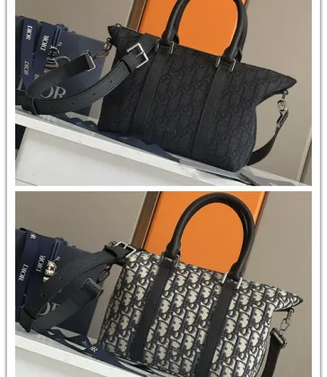 Dior Black Oblique Pattern Tote Bag With Dual Carrying Options  size:31×18×12cm #A54105