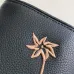 Dior Black Leather Crossbody Bag With Floral Embroidery And Adjustable Strap For Chic Outings #A50072