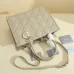 Dior Lady D - Lite Bag in Beige Quilted Leather With Iconic Charm for Timeless Elegance #A50088