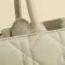 Dior Lady D - Lite Bag in Beige Quilted Leather With Iconic Charm for Timeless Elegance #A50088