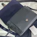 Dior - Inspired Embossed Leather Crossbody Bag in Navy Blue size:28×18×9.5cm #A53899