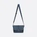 Dior - Inspired Embossed Leather Crossbody Bag in Navy Blue size:28×18×9.5cm #A53899