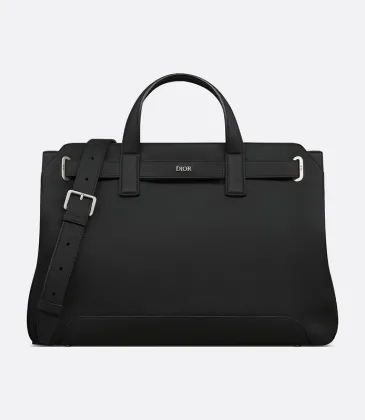 Dior Men's Leather Briefcase: Sophisticated Design for the Modern Professional size:42×27.5×17cm #A53545