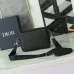 Dior Embossed Pattern Crossbody Bags In Gray And Black For Sophisticated Accessorizing #A50073