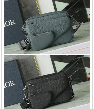 Dior Embossed Pattern Crossbody Bags In Gray And Black For Sophisticated Accessorizing #A50073