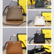 Fendi Handbag Peekaboo Mini Cuoio Romano leather Size:23*18*11cm #A49095