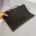 Fendi Pouch Sleek Black Leather Minimalist Logo Redefining Timeless Elegance size:30×20cm #A54204