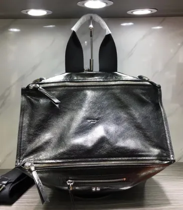 Givenchy Black Leather Multi Zip Structured Tote Bag #A52351