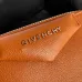 Givenchy Orange Leather Crossbody Bag With Signature Branding #A52347
