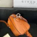Givenchy Orange Leather Crossbody Bag With Signature Branding #A52347