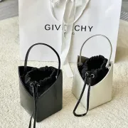Givenchy Two Tone Leather Bucket Bags With Drawstring Closure #A52345