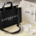 Givenchy Black Canvas Tote Bag With Branding And Gold Hardware #A52344