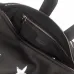 Givenchy Black Leather Star Embellished Multi Zip Tote Bag #A52354