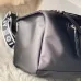 Givenchy Black Leather Top Handle Bag With Logo Webbing Strap #A52352