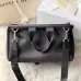 Givenchy Black Leather Top Handle Bag With Logo Webbing Strap #A52352