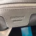 Givenchy Black Leather Top Handle Bag With Logo Webbing Strap #A52352