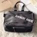 Givenchy Black Leather Top Handle Bag With Logo Webbing Strap #A52352