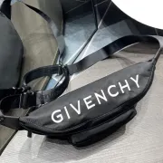 Givenchy Black Nylon Logo Emblazoned Waist Bag #A52350