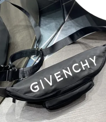 Givenchy Black Nylon Logo Emblazoned Waist Bag #A52350