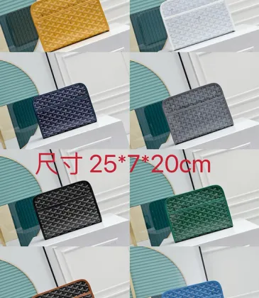 Goyard Canvas Clutch with Leather Trim #A45656