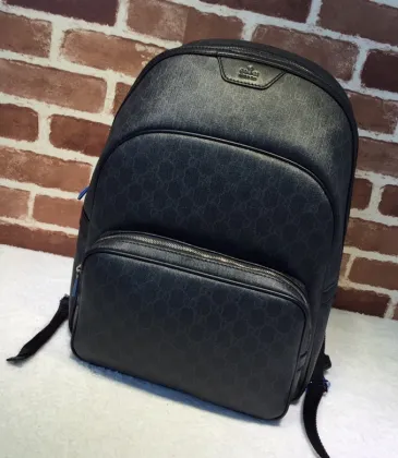 Gucci Black GG Supreme Canvas Backpack Iconic Luxury Travel Essential  size:31×40×20cm #A54123