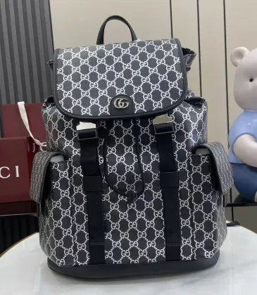 Brand G 839110 Grey GG Supreme Canvas Drawstring Flap Backpack #A66009