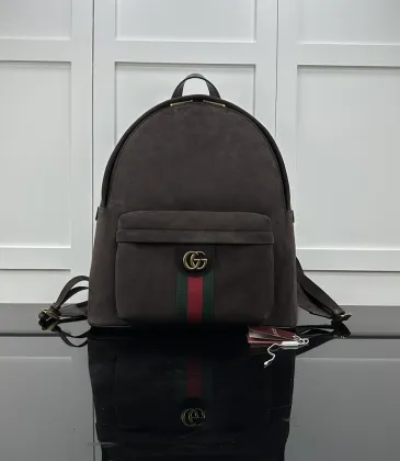 Brand G Burgundy Suede Backpack (834466) - GG Logo, Premium Hardware, 36.5×41×18cm #A59999