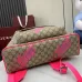 Gucci GG Supreme Backpack With Bold Pink Logo Detailing size:36×41×18cm #A53379