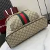 Gucci GG Supreme Canvas Backpack With Web Stripe And Double G Detail size:36×41×18cm #A53743