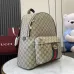 Gucci GG Supreme Canvas Backpack With Web Stripe And Double G Detail size:36×41×18cm #A53743