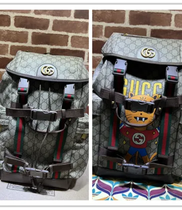 Gucci Original 690999 Backpack | Cute Cat Print GG Supreme Canvas Travel Bag #A60250 Gucci Original 690999 Backpack | Cute Cat Print GG Supreme Canvas Travel Bag #A60250