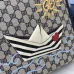 Gucci GG Supreme Canvas Briefcase With Nautical Boat And Sun Embroidery #A52730