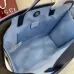 Gucci GG Supreme Canvas Briefcase With Nautical Boat And Sun Embroidery #A52730