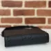 Gucci Black Leather GG - Embossed Pouch With Wrist Strap For Stylish Organization #A50280