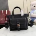Gucci 854743 Medium Messenger Bag - Black Canvas &amp; Leather #A60913