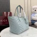 Gucci 855279 GG Marmont Large Tote Bag - White / Light Blue #A60915