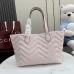 Gucci 855279 GG Marmont Large Tote Bag - White / Light Blue #A60915
