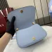 Gucci Light Blue Leather Shoulder Bag With Iconic Interlocking G Logo  #A52731