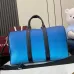 Gucci Blue Gradient GG Canvas Duffel Bag With Contrast Straps #A52607
