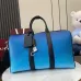 Gucci Blue Gradient GG Canvas Duffel Bag With Contrast Straps #A52607