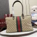 Gucci GG Canvas Handbag 866734 Beige 38.5x22.5x13cm #A62930