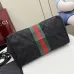 Gucci GG Canvas Web Stripe Bag 860845 Black 25x20x15cm #A62943