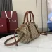 Gucci Classic Monogram Canvas Handbag With Leather Trim size:31×17×12cm #A53693